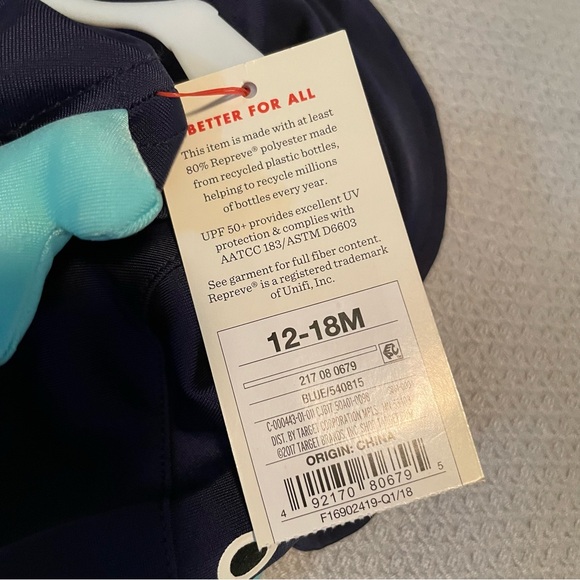 Cat & Jack swim cap NWT 12-18 months - Picture 2 of 2